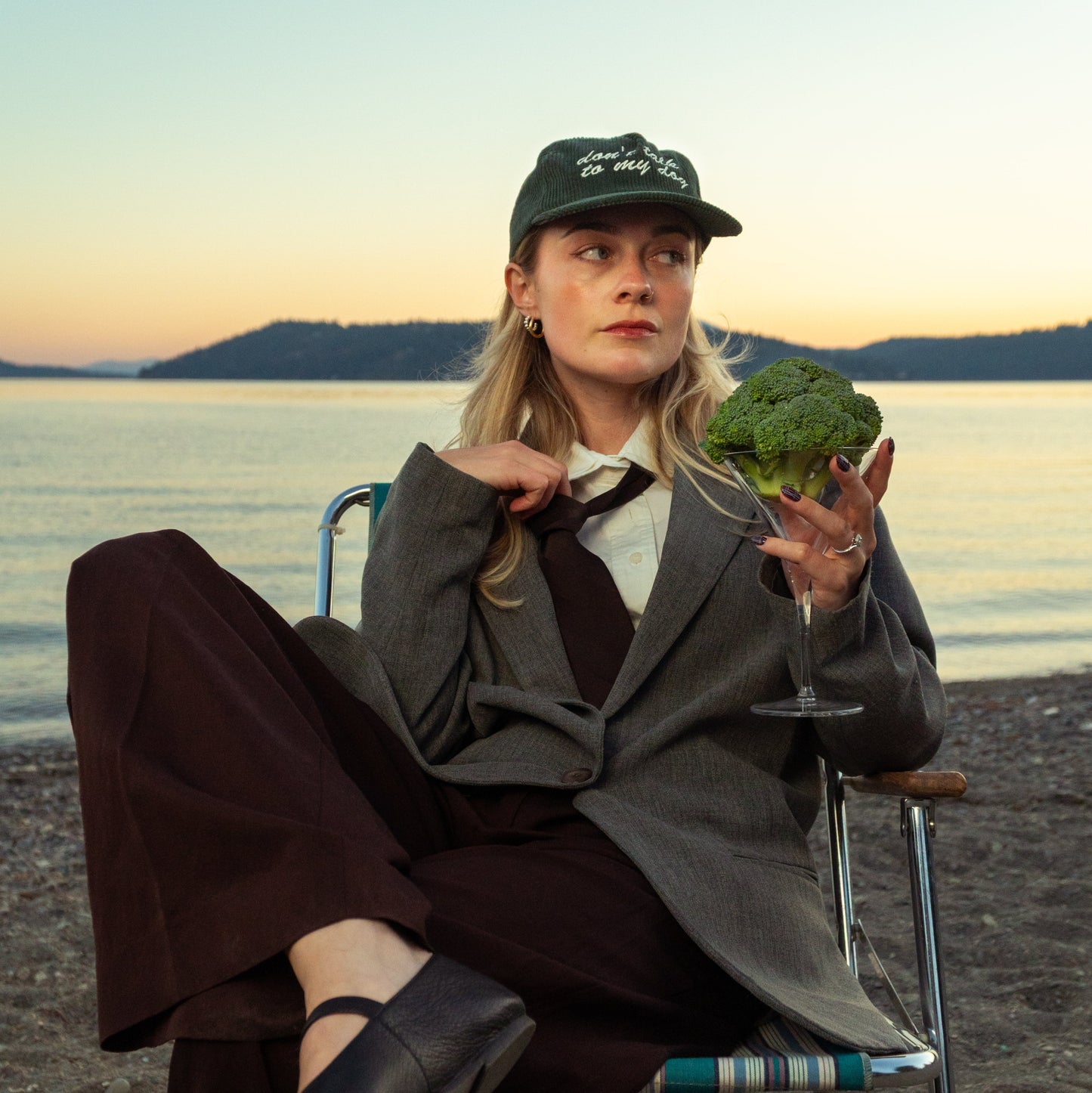 HAT IN BROCCOLITINI GREEN